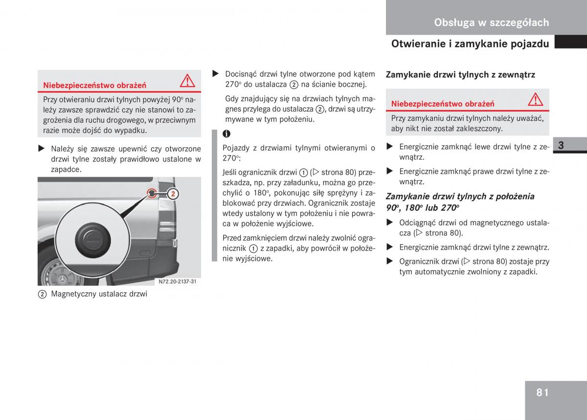 Mercedes Sprinter II 2 instrukcja obslugi / page 83