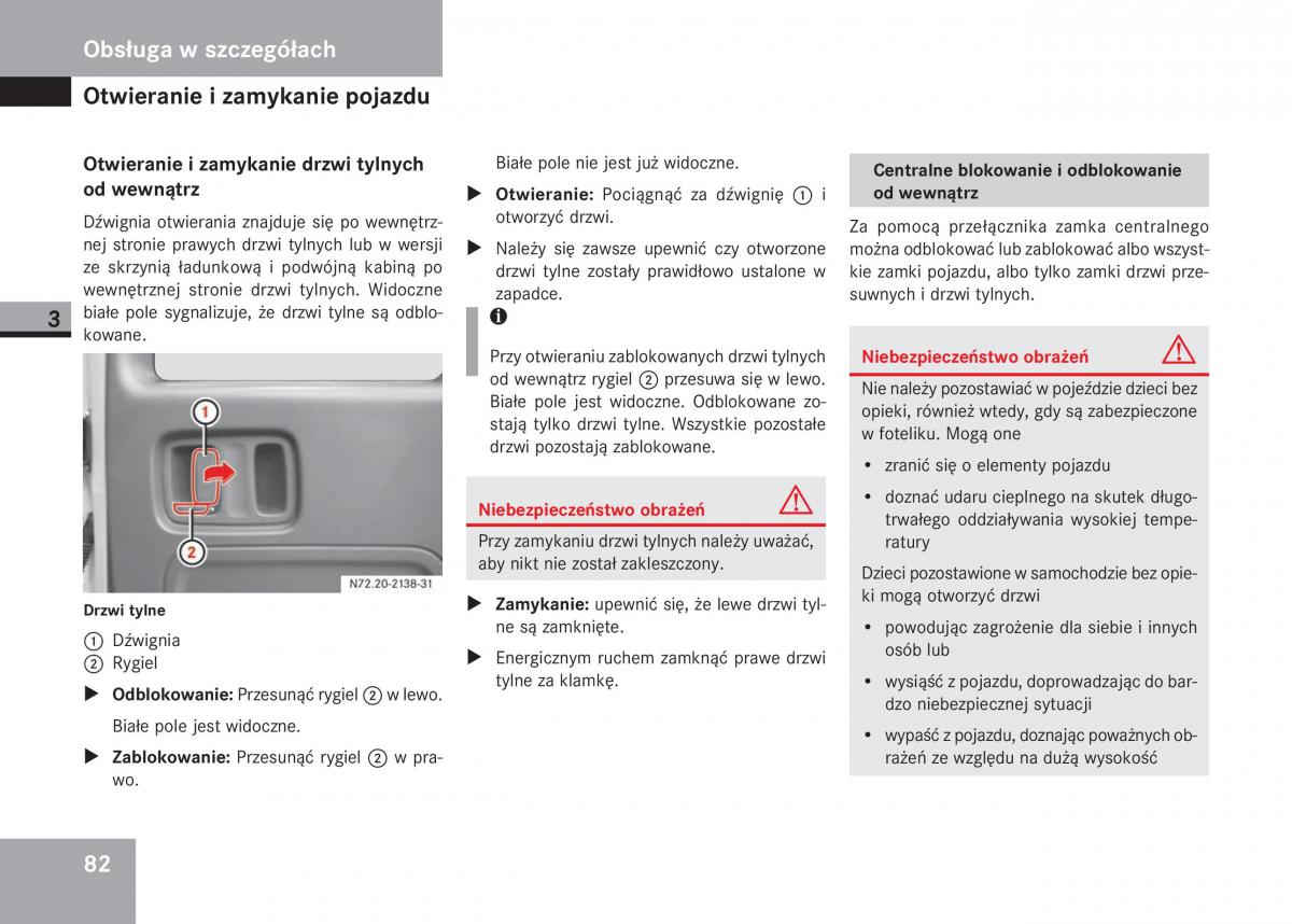 Mercedes Sprinter II 2 instrukcja obslugi / page 84