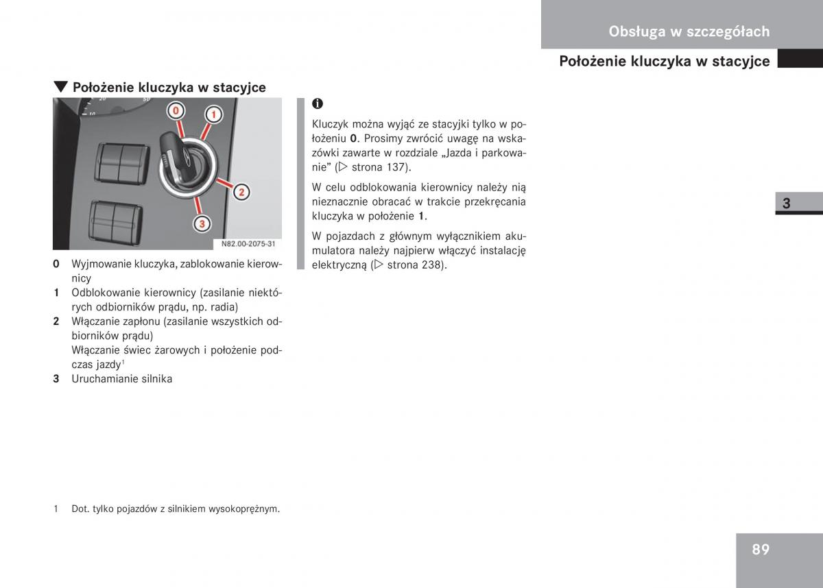 Mercedes Sprinter II 2 instrukcja obslugi / page 91