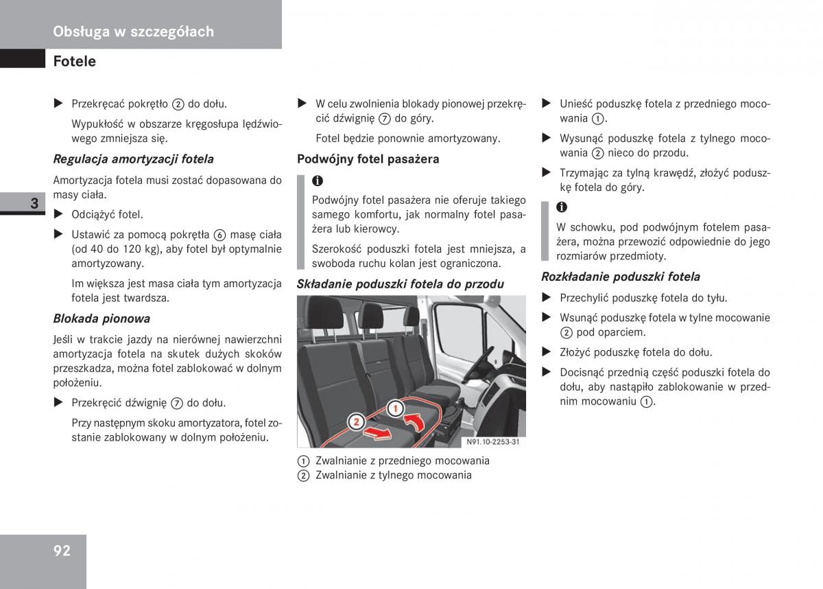 Mercedes Sprinter II 2 instrukcja obslugi / page 94