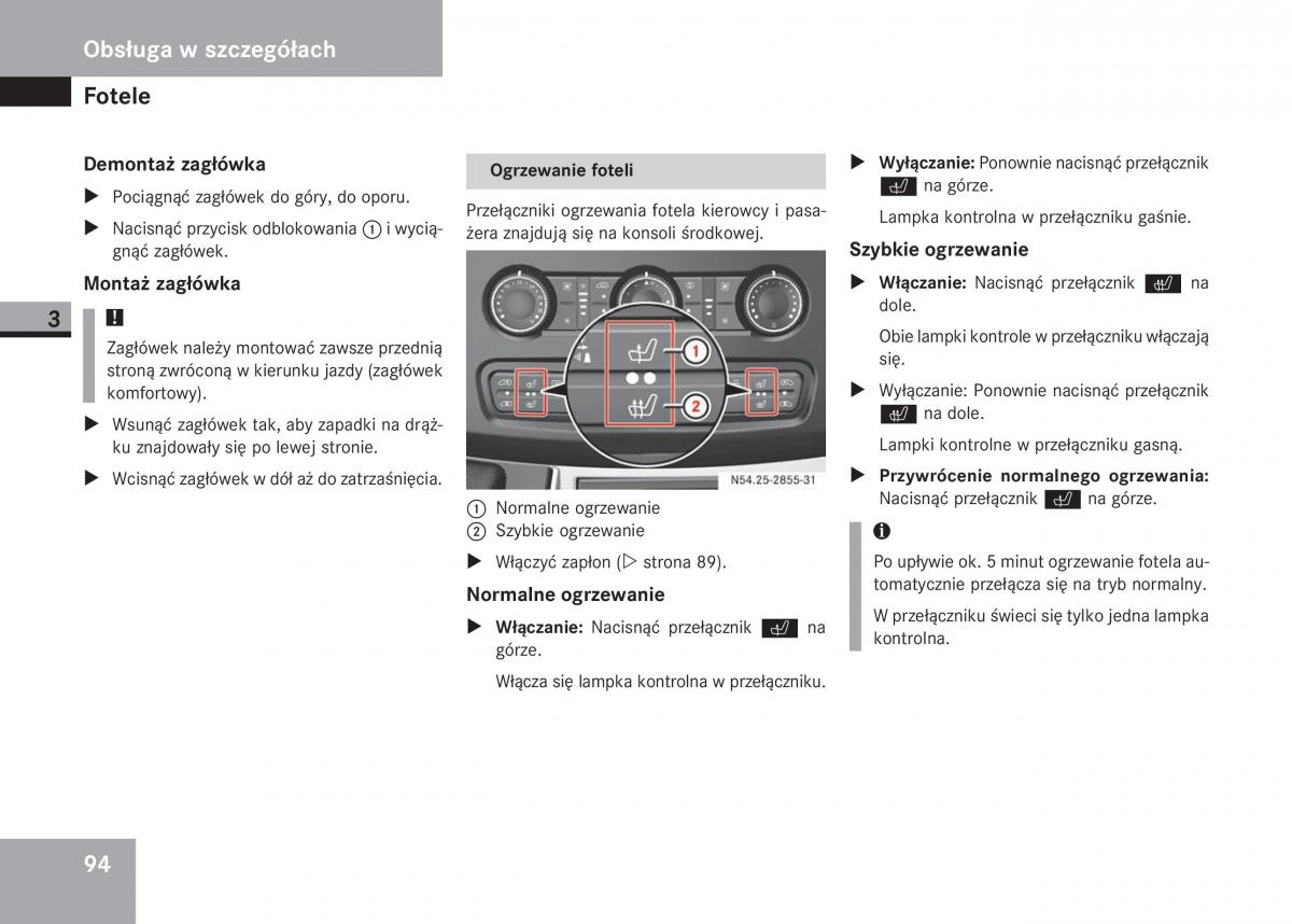 Mercedes Sprinter II 2 instrukcja obslugi / page 96