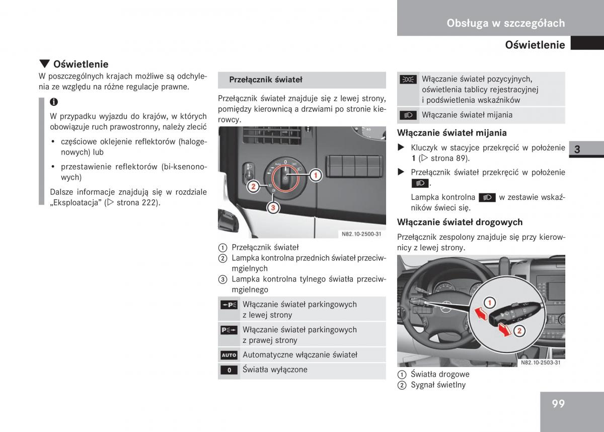 Mercedes Sprinter II 2 instrukcja obslugi / page 101