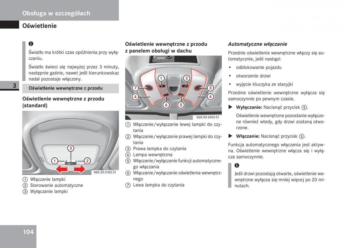 Mercedes Sprinter II 2 instrukcja obslugi / page 106