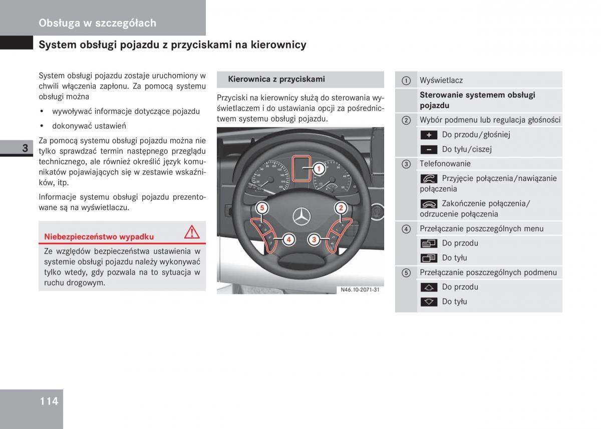 Mercedes Sprinter II 2 instrukcja obslugi / page 116