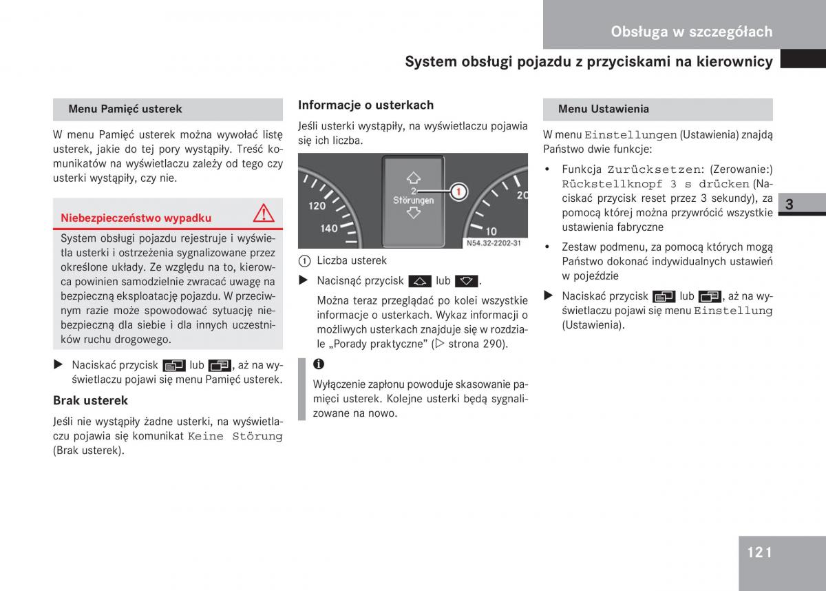 Mercedes Sprinter II 2 instrukcja obslugi / page 123