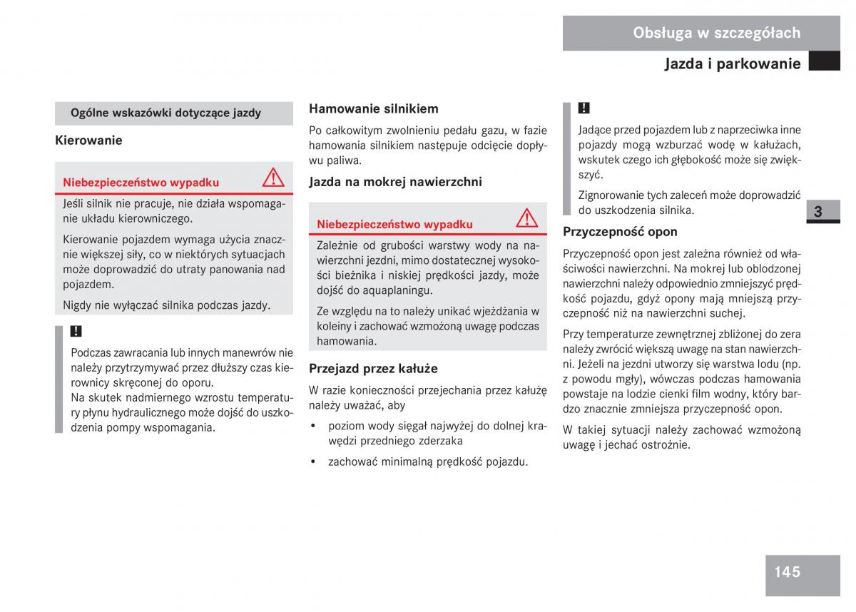 Mercedes Sprinter II 2 instrukcja obslugi / page 147