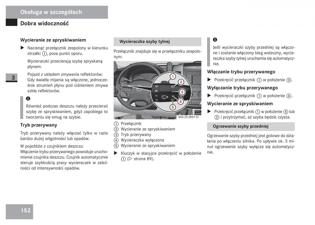 Mercedes Sprinter II 2 instrukcja obslugi / page 154