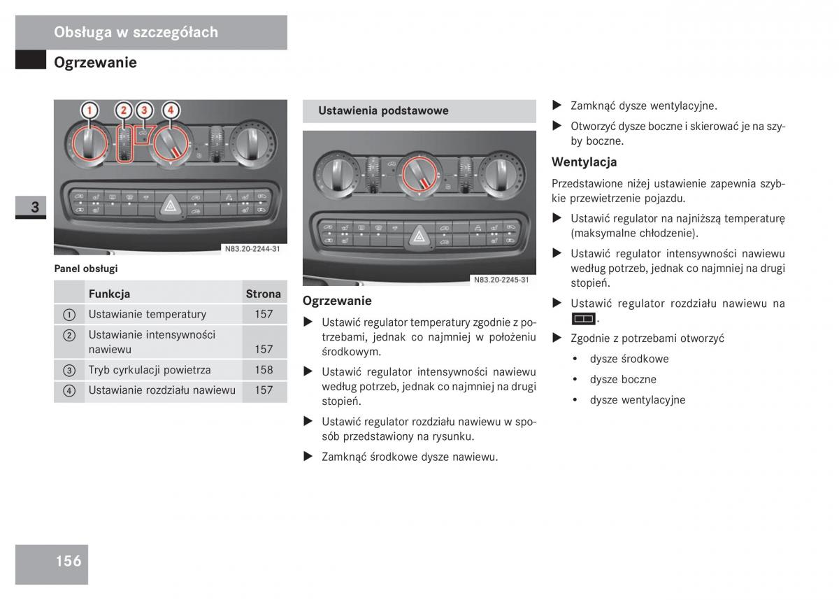 Mercedes Sprinter II 2 instrukcja obslugi / page 158