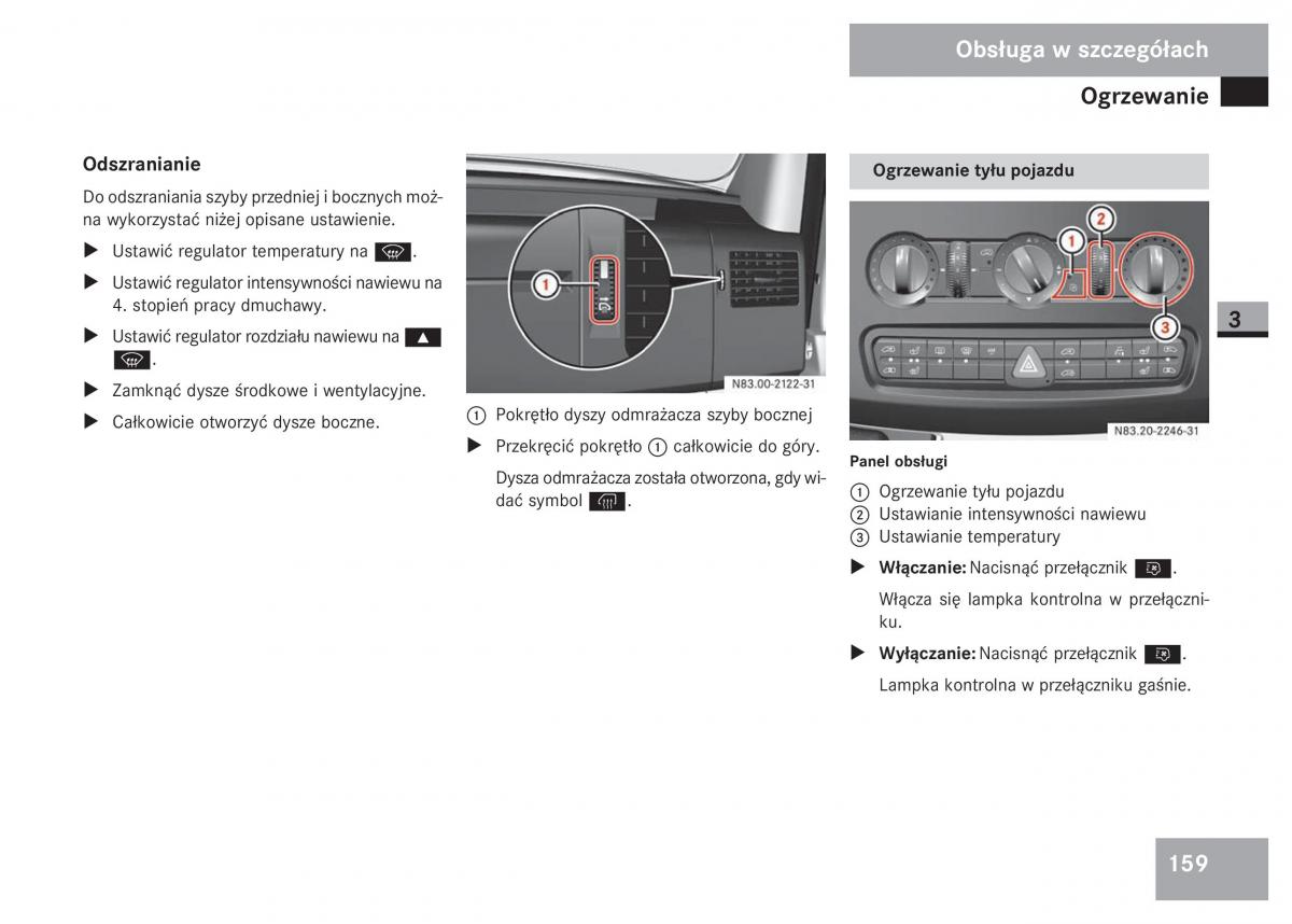 Mercedes Sprinter II 2 instrukcja obslugi / page 161