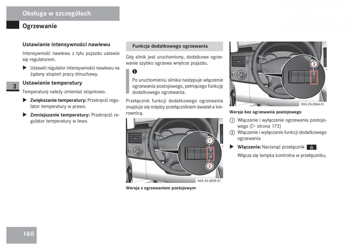 Mercedes Sprinter II 2 instrukcja obslugi / page 162