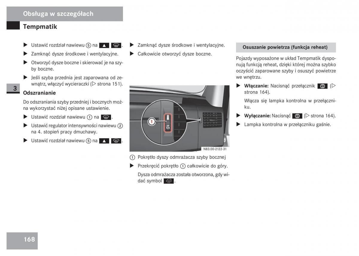 Mercedes Sprinter II 2 instrukcja obslugi / page 170