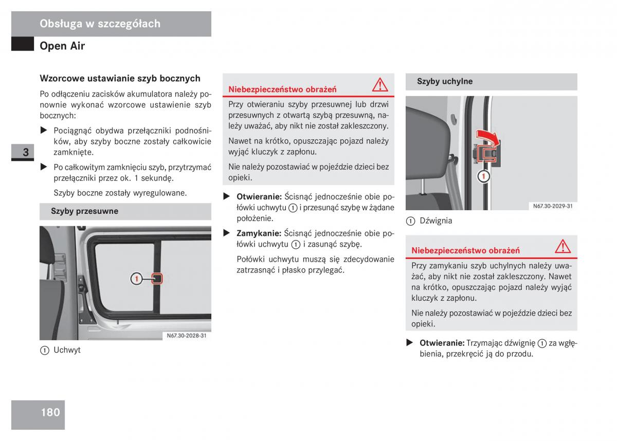 Mercedes Sprinter II 2 instrukcja obslugi / page 182