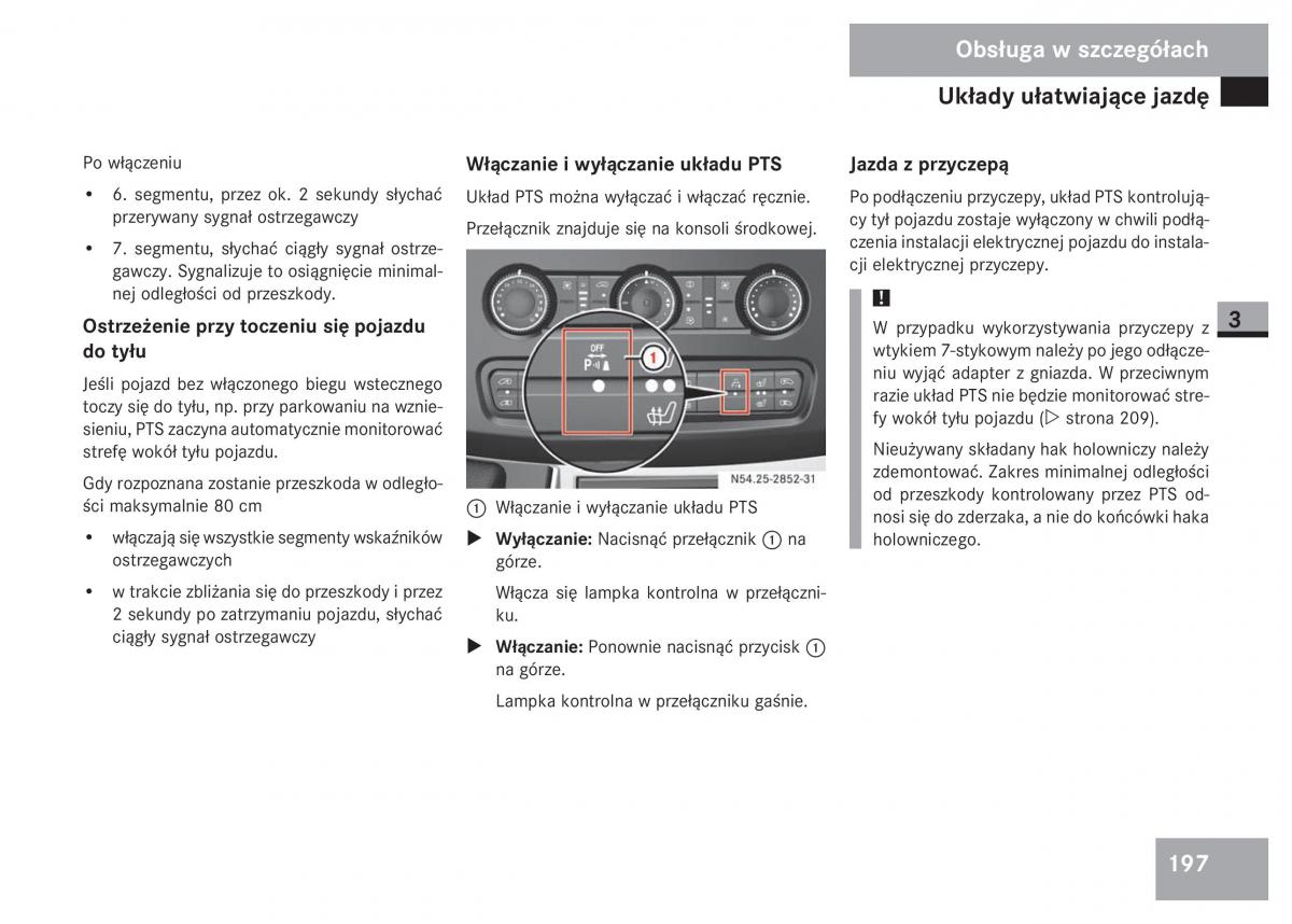 Mercedes Sprinter II 2 instrukcja obslugi / page 199