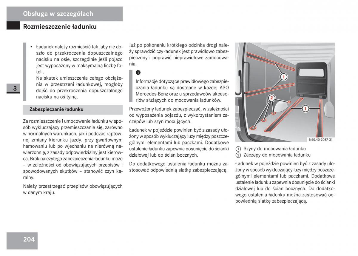 Mercedes Sprinter II 2 instrukcja obslugi / page 206