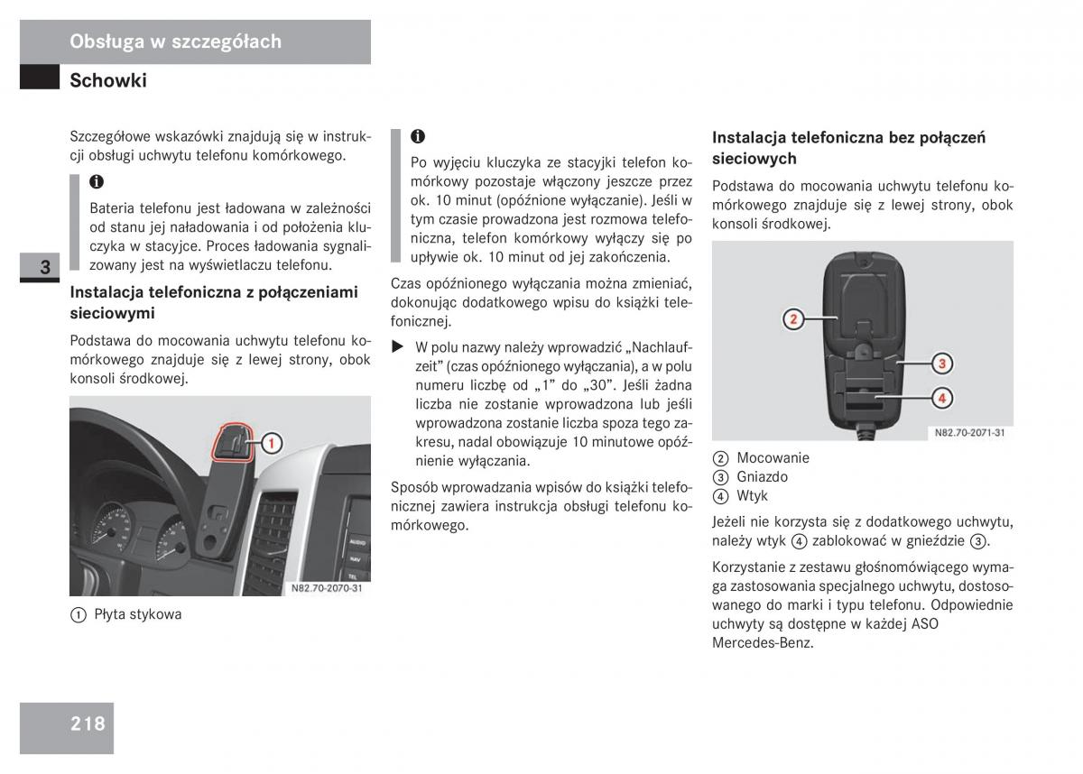 Mercedes Sprinter II 2 instrukcja obslugi / page 220