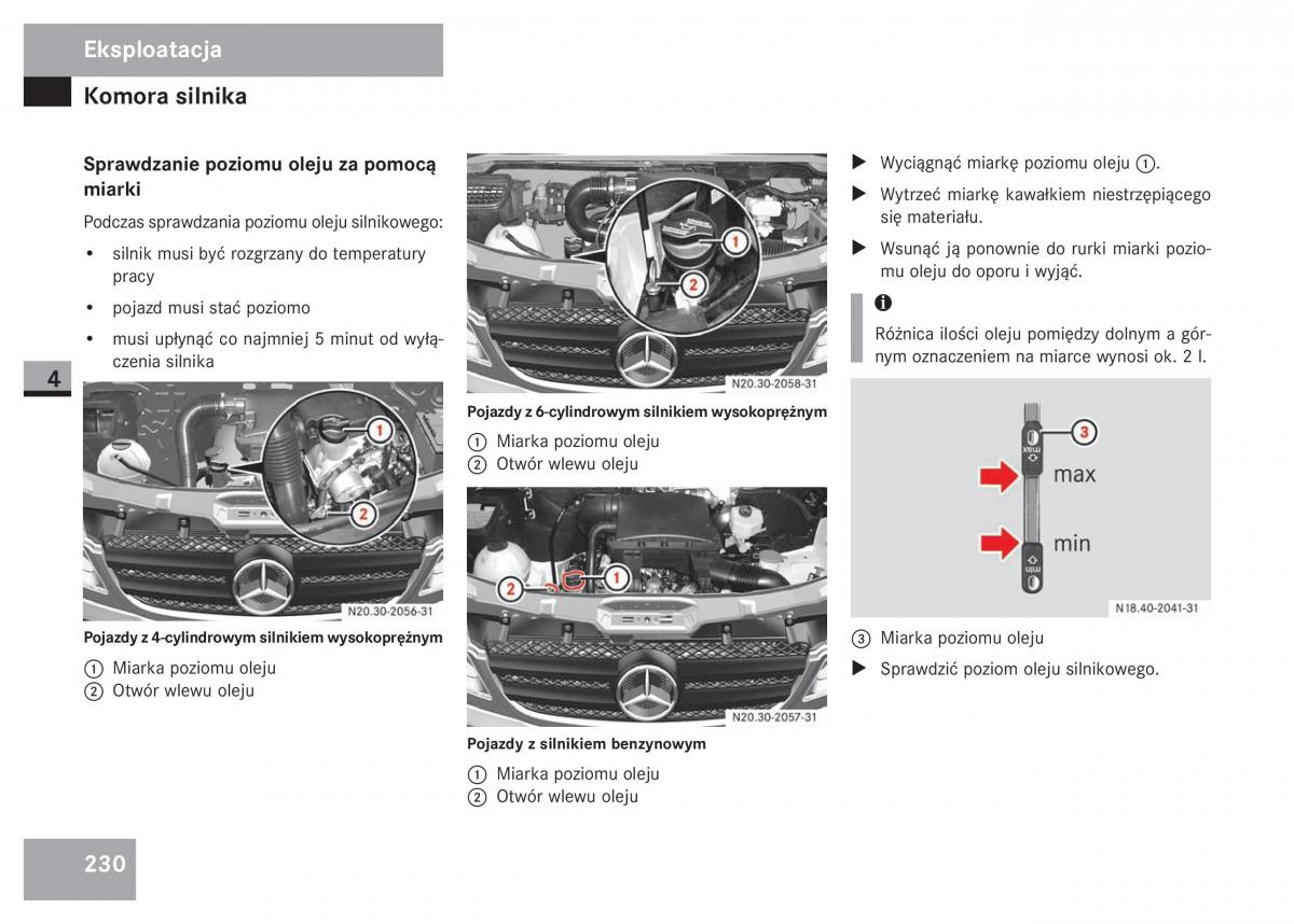 Mercedes Sprinter II 2 instrukcja obslugi / page 232