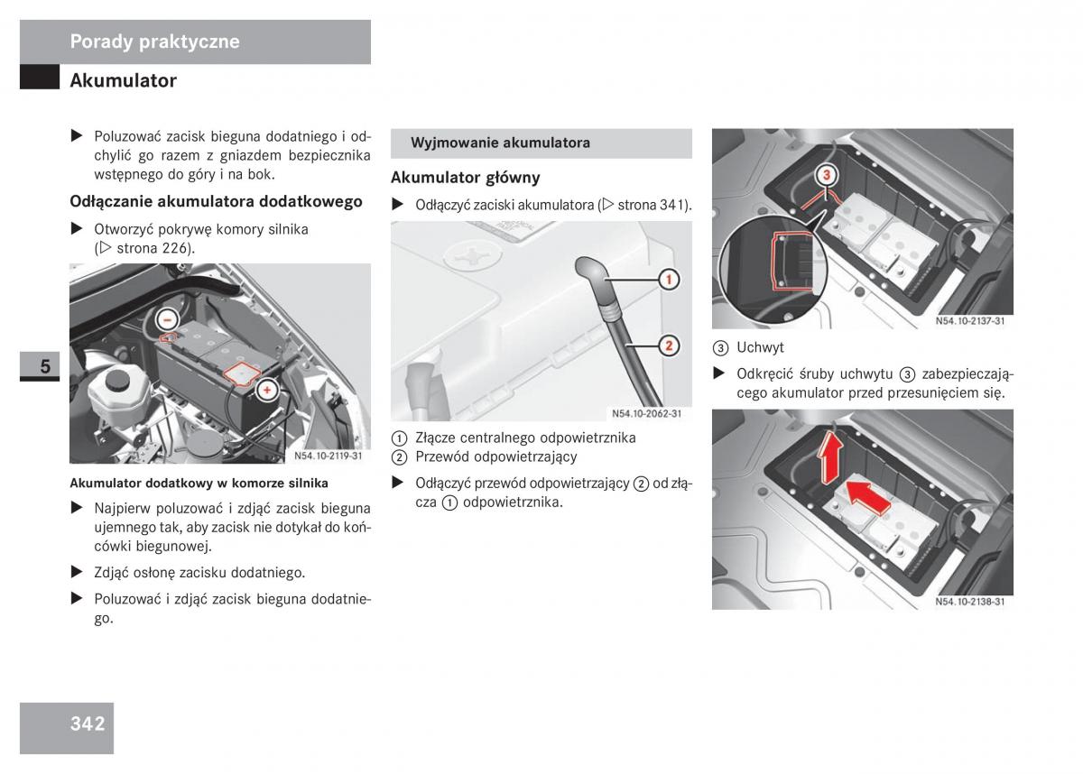 Mercedes Sprinter II 2 instrukcja obslugi / page 344