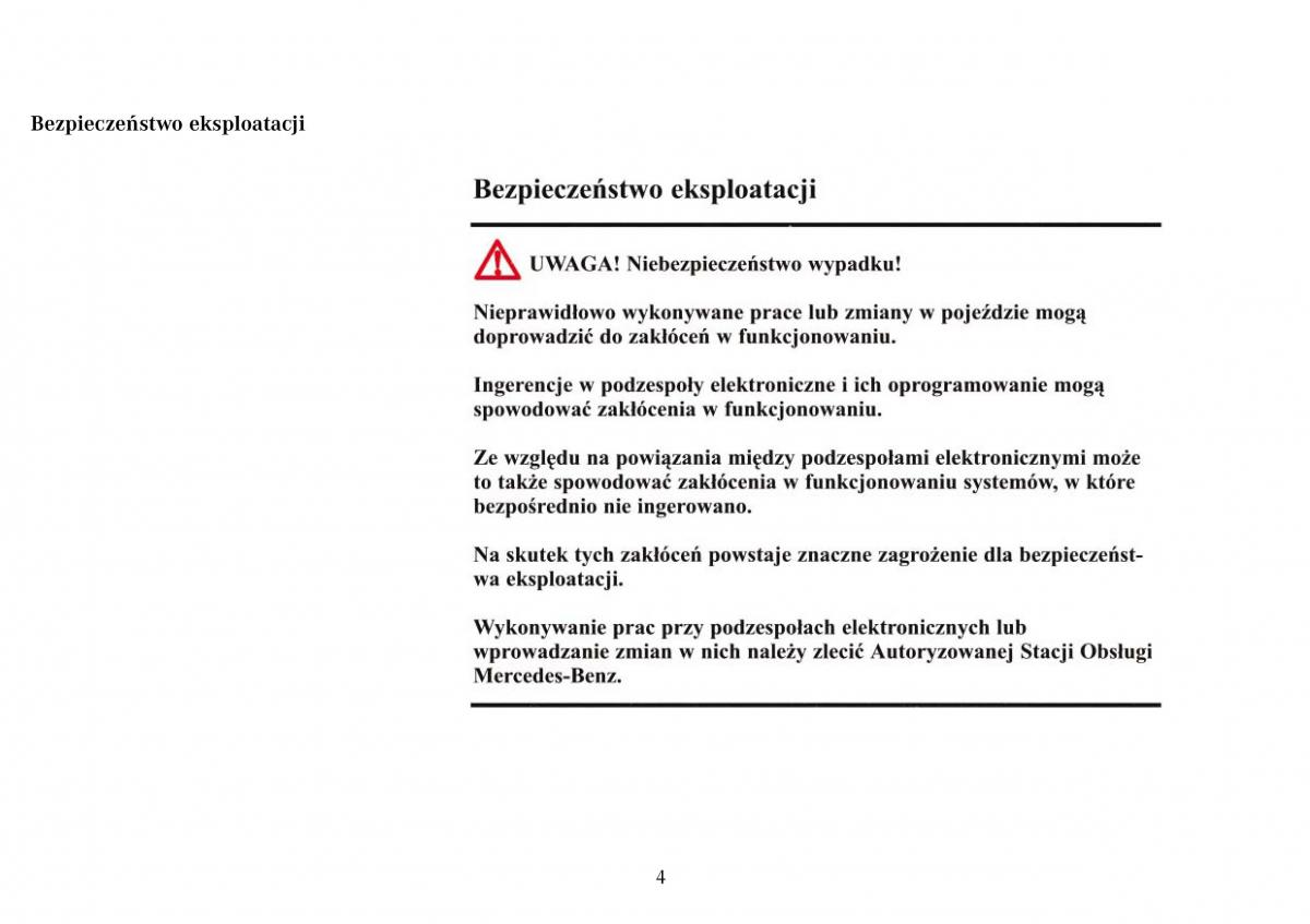 Mercedes Benz Vario instrukcja obslugi / page 6