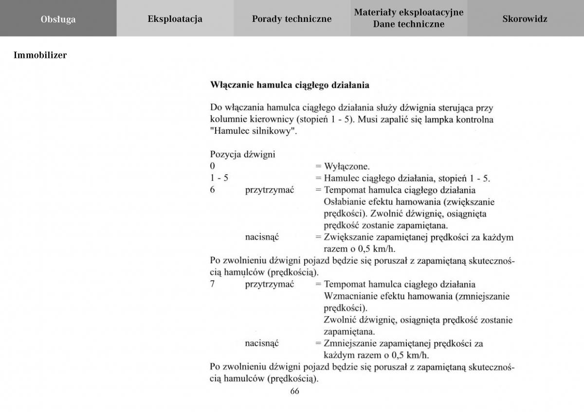 Mercedes Benz Vario instrukcja obslugi / page 68