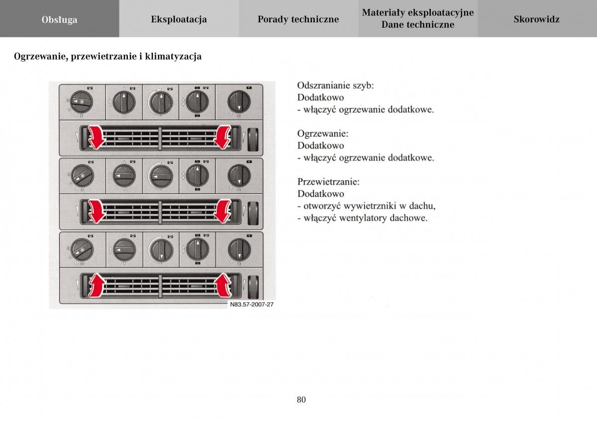 Mercedes Benz Vario instrukcja obslugi / page 82