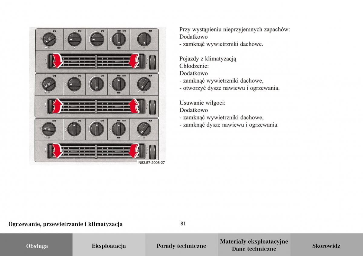 Mercedes Benz Vario instrukcja obslugi / page 83