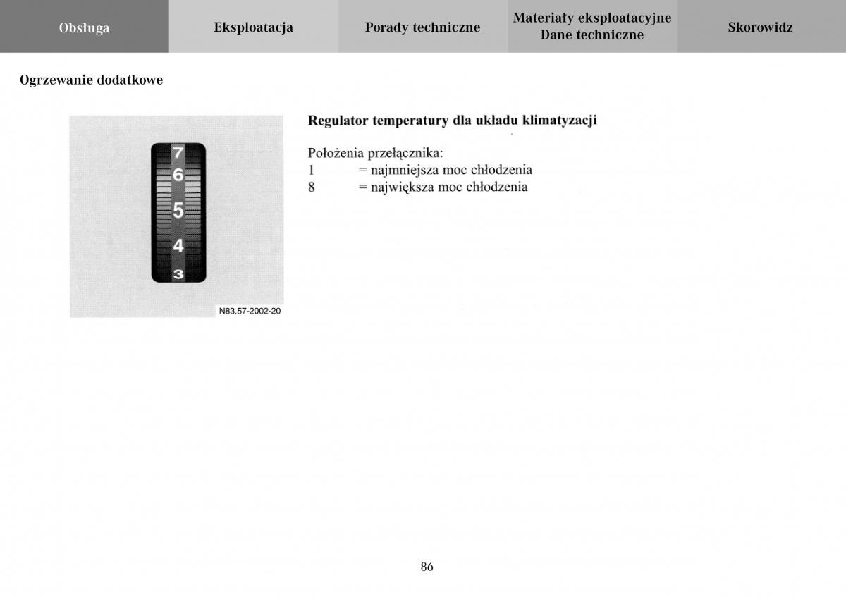 Mercedes Benz Vario instrukcja obslugi / page 88