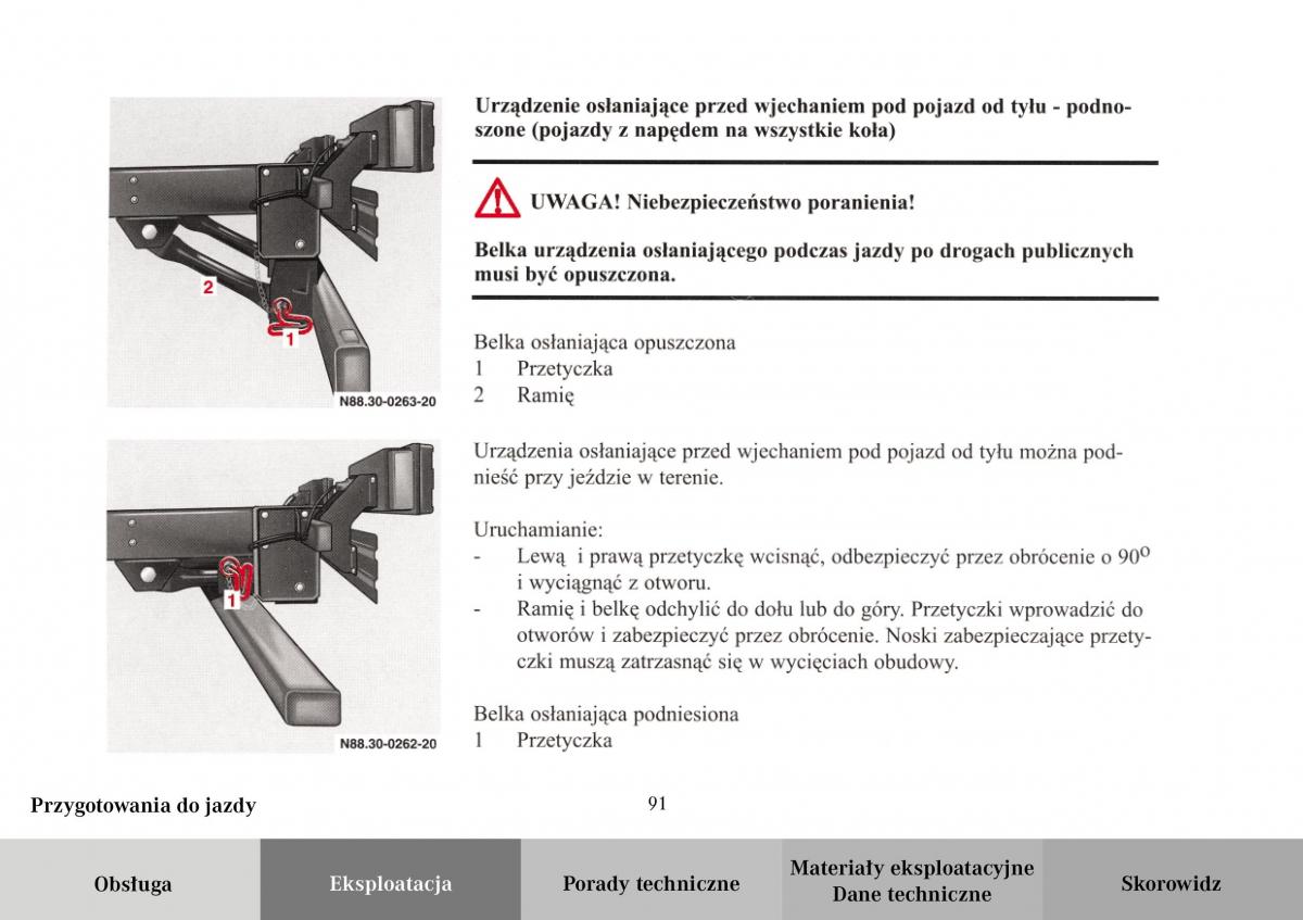 Mercedes Benz Vario instrukcja obslugi / page 93