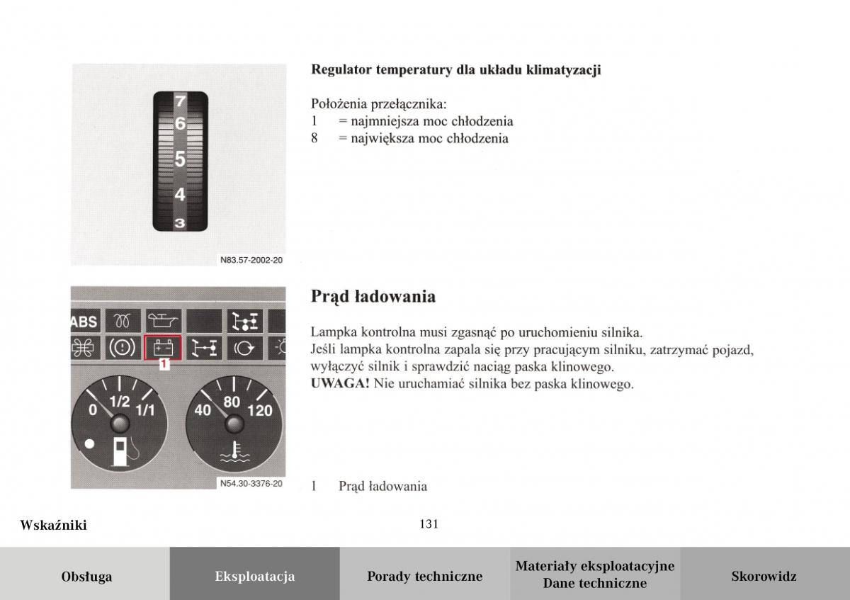 Mercedes Benz Vario instrukcja obslugi / page 133