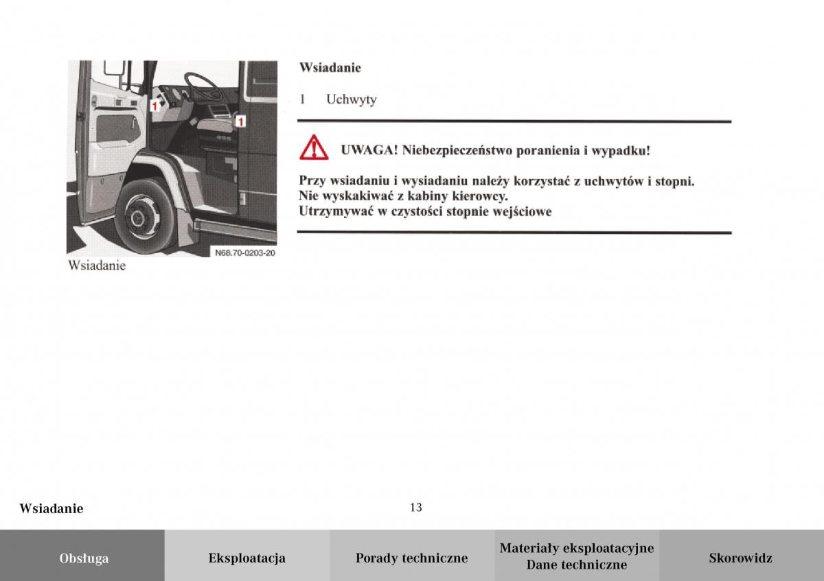 Mercedes Benz Vario instrukcja obslugi / page 15