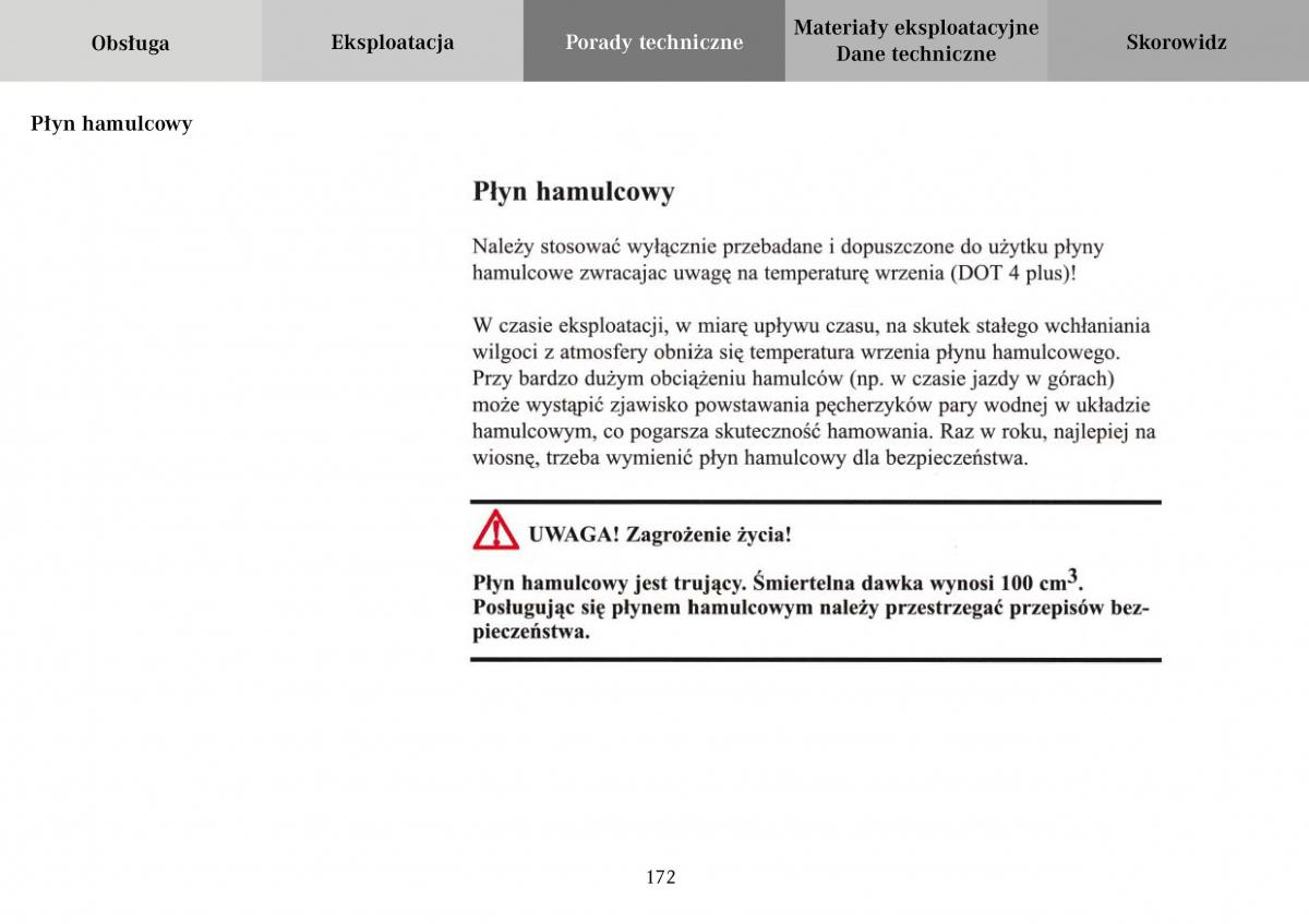 Mercedes Benz Vario instrukcja obslugi / page 174