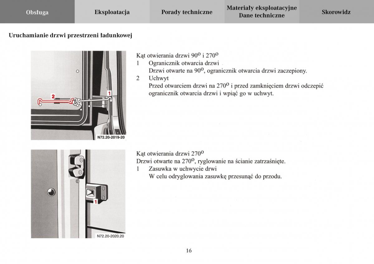 Mercedes Benz Vario instrukcja obslugi / page 18