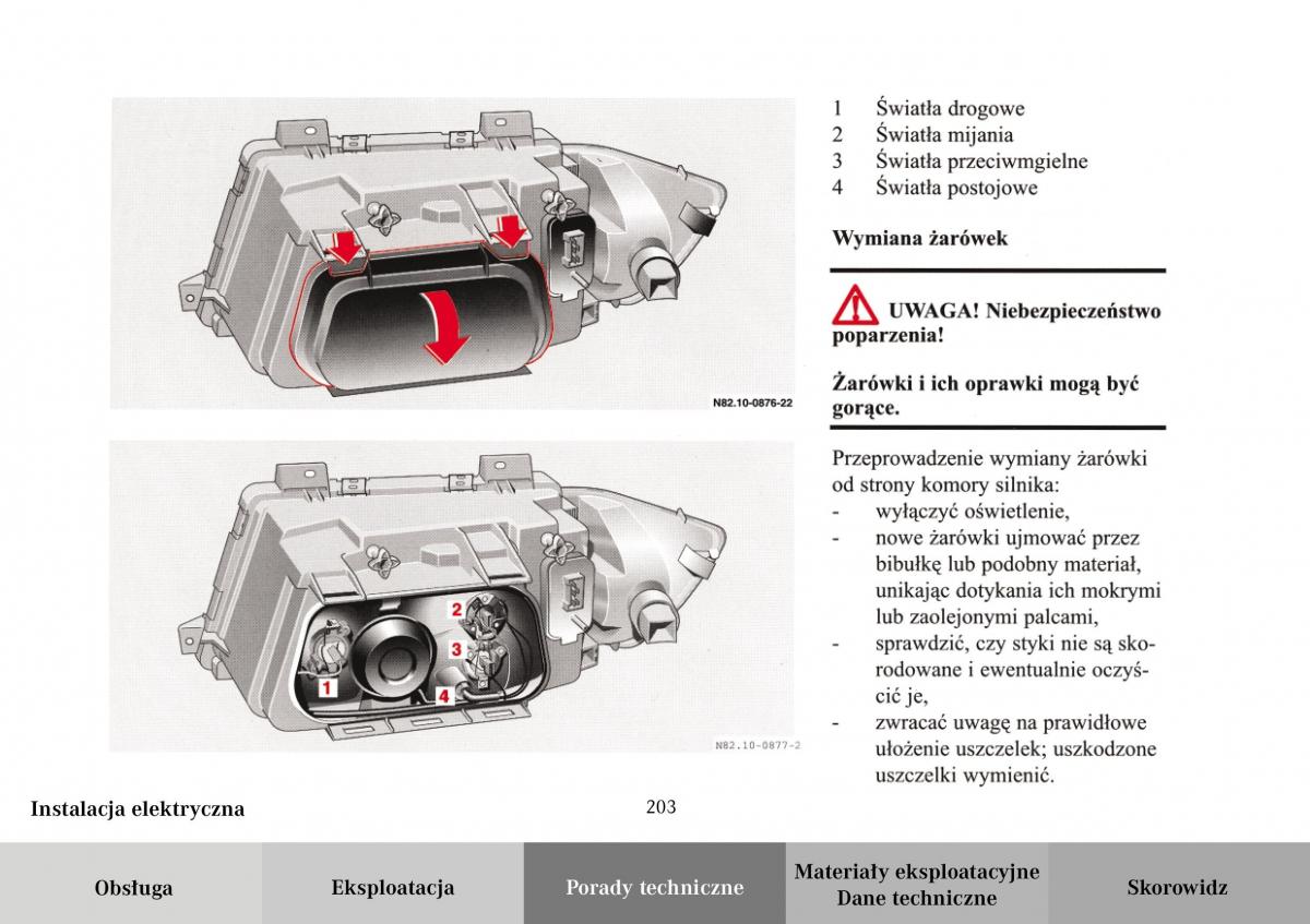 Mercedes Benz Vario instrukcja obslugi / page 205