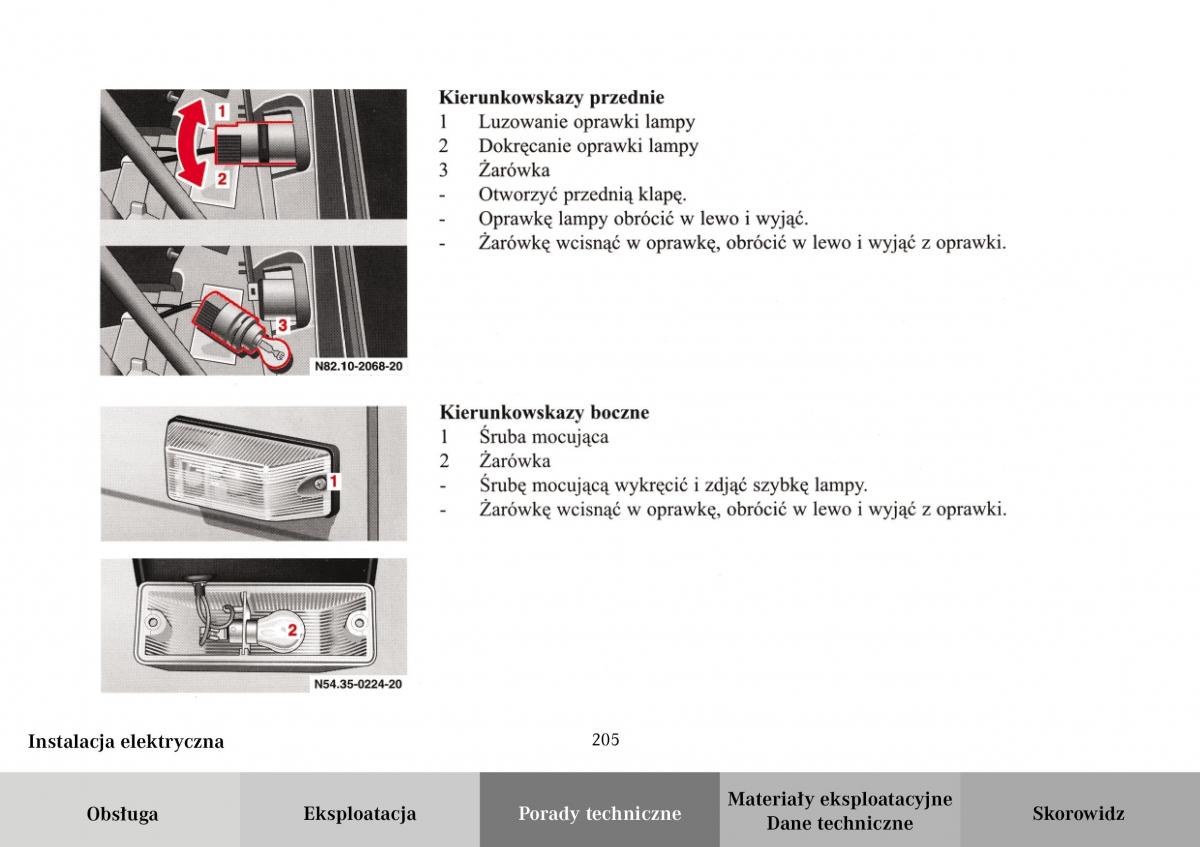 Mercedes Benz Vario instrukcja obslugi / page 207