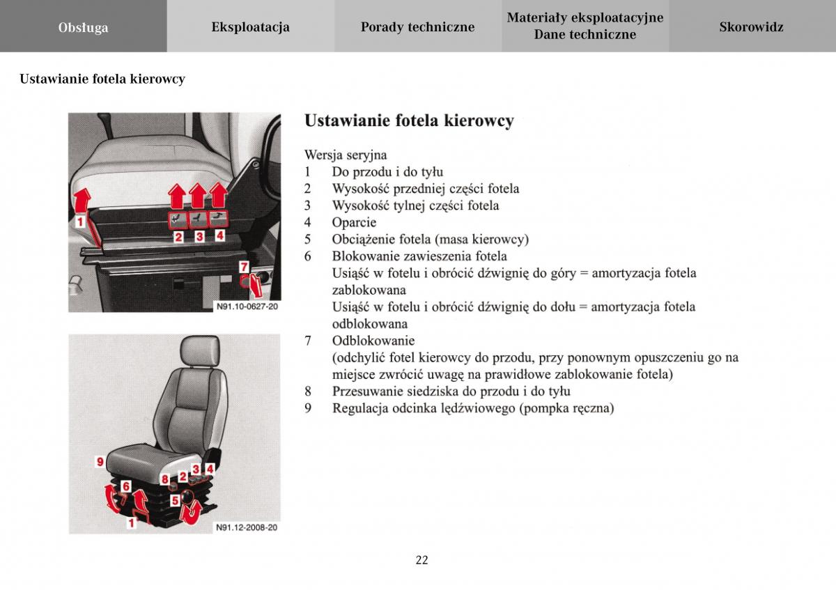 Mercedes Benz Vario instrukcja obslugi / page 24