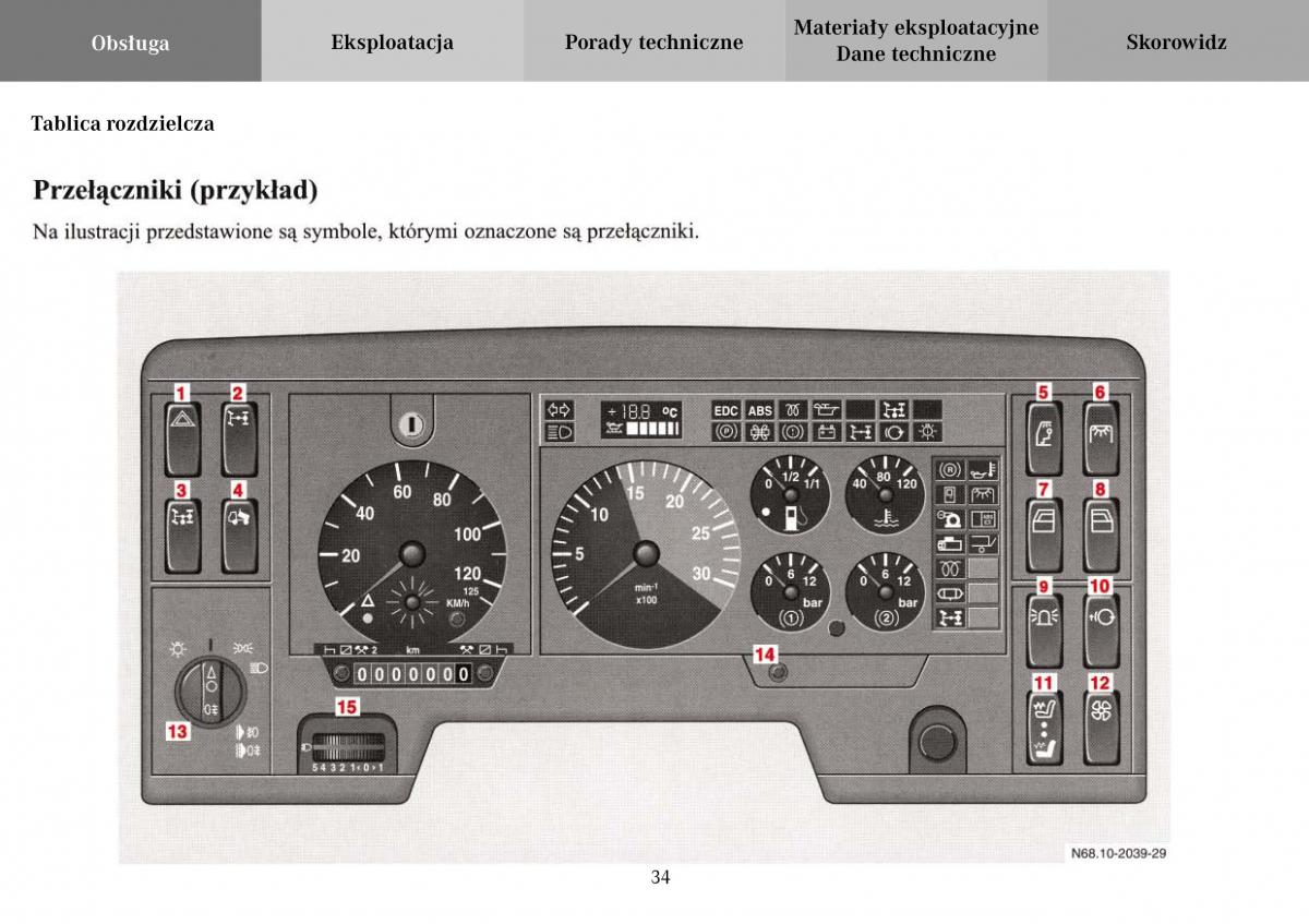 Mercedes Benz Vario instrukcja obslugi / page 36