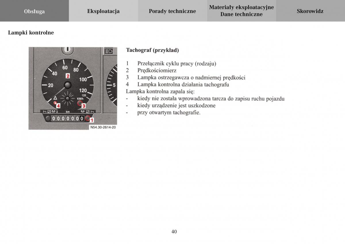 Mercedes Benz Vario instrukcja obslugi / page 42