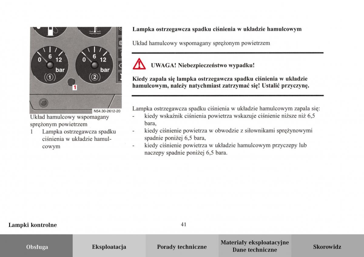 Mercedes Benz Vario instrukcja obslugi / page 43