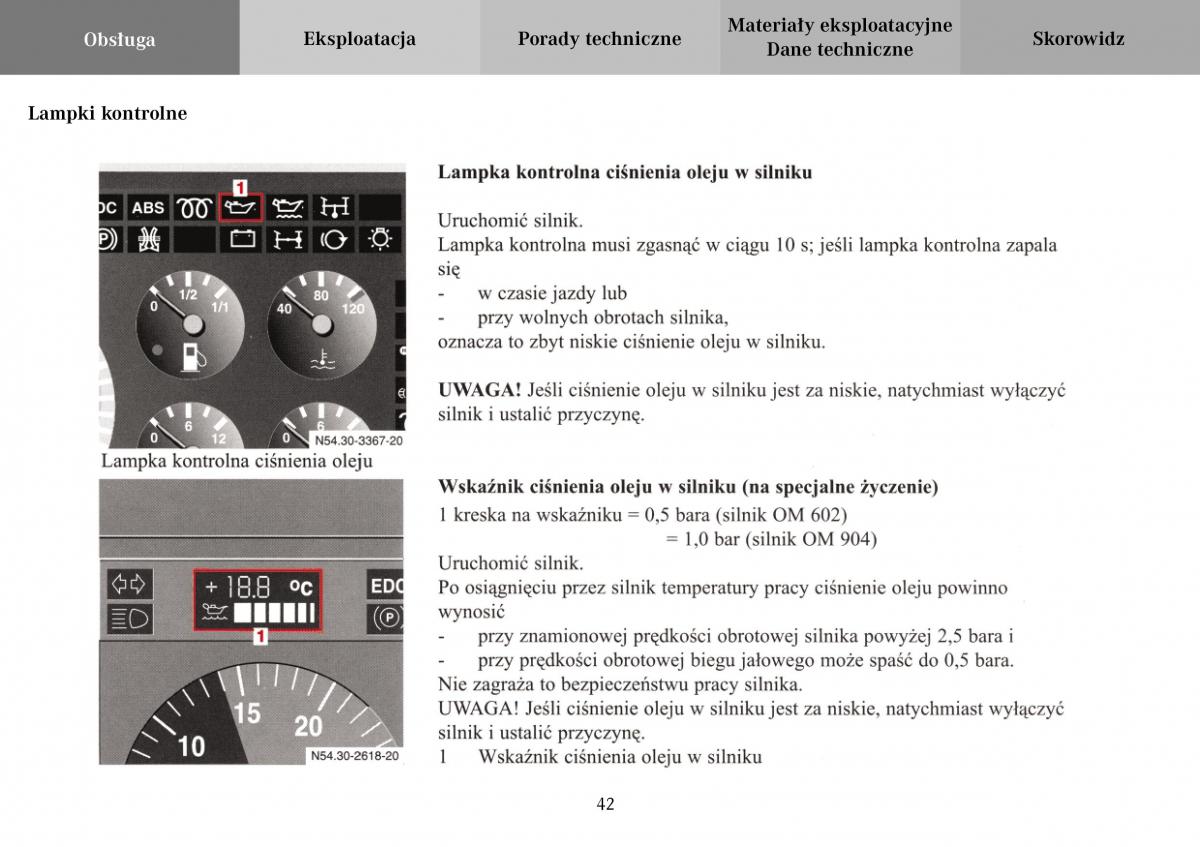 Mercedes Benz Vario instrukcja obslugi / page 44