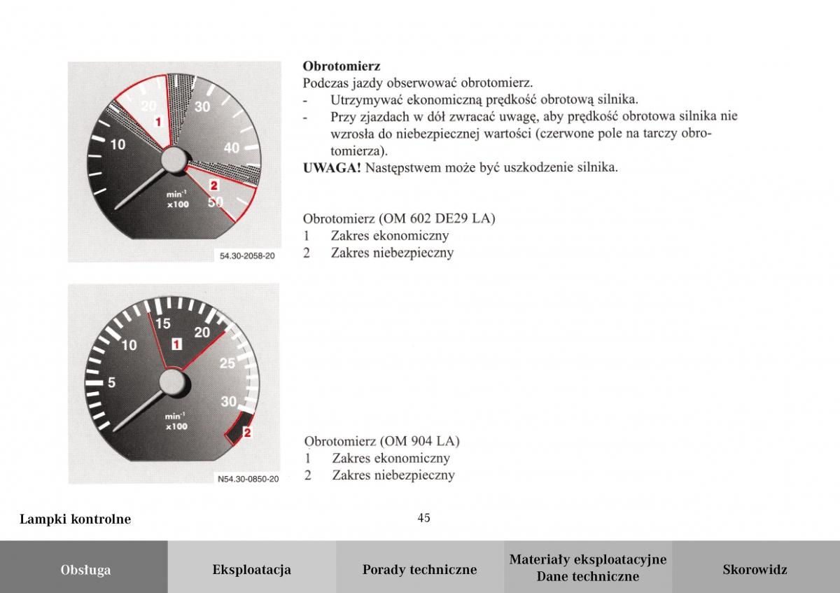 Mercedes Benz Vario instrukcja obslugi / page 47