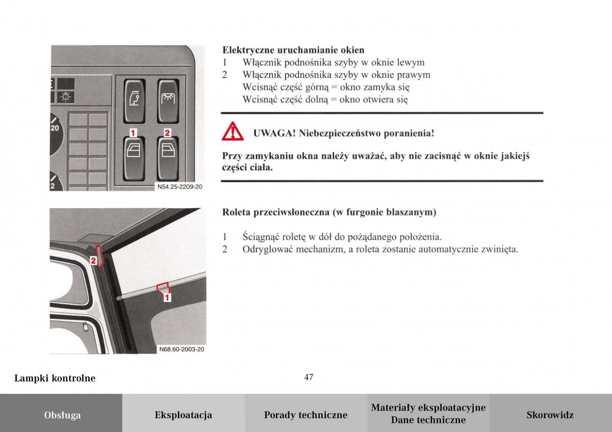 Mercedes Benz Vario instrukcja obslugi / page 49