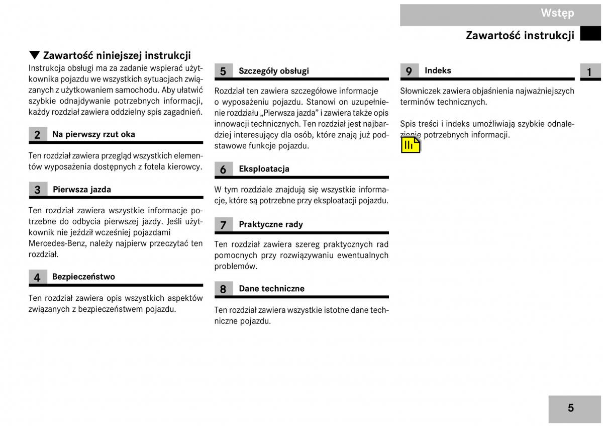 Mercedes Benz Vito W639 instrukcja obslugi / page 7