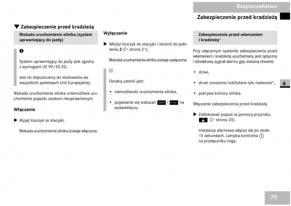 Mercedes Benz Vito W639 instrukcja obslugi / page 81