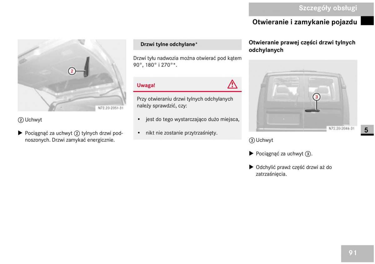 Mercedes Benz Vito W639 instrukcja obslugi / page 93