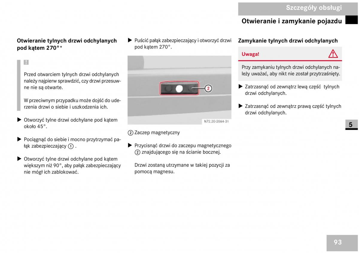 Mercedes Benz Vito W639 instrukcja obslugi / page 95