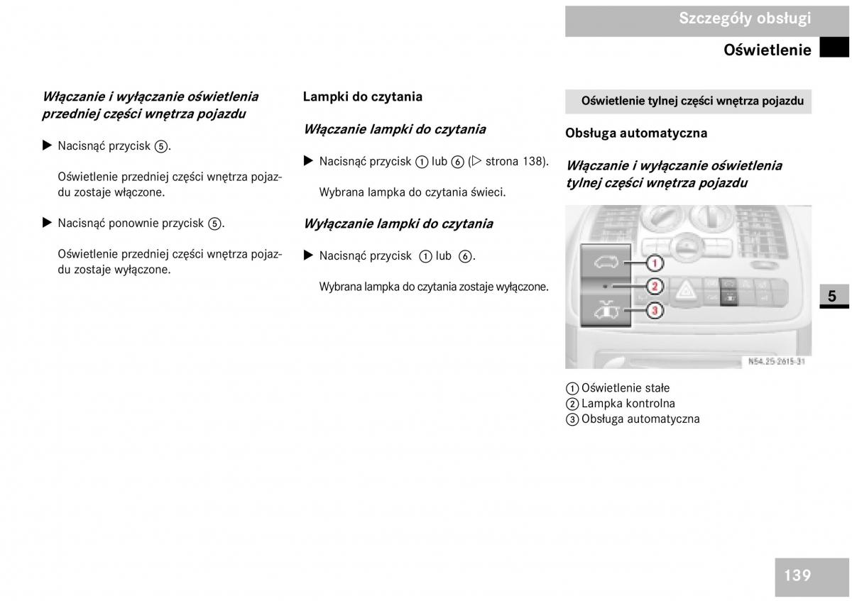 Mercedes Benz Vito W639 instrukcja obslugi / page 141