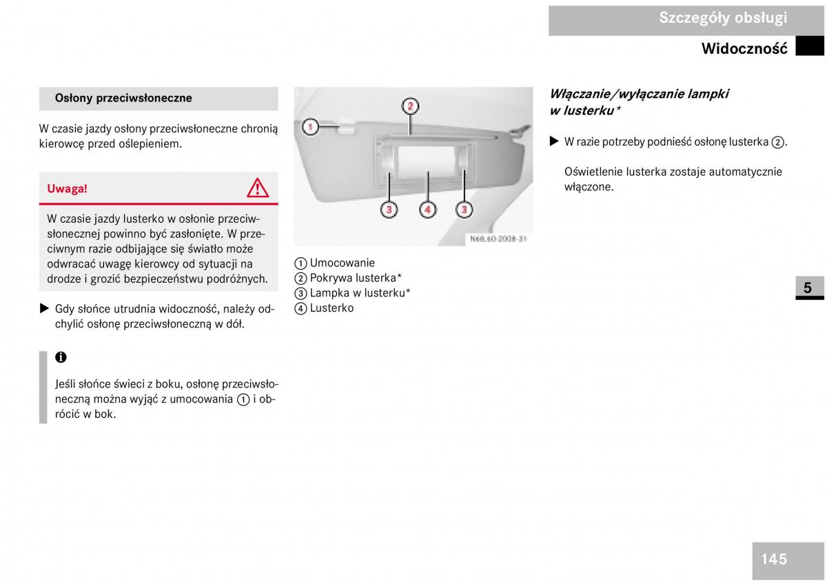 Mercedes Benz Vito W639 instrukcja obslugi / page 147