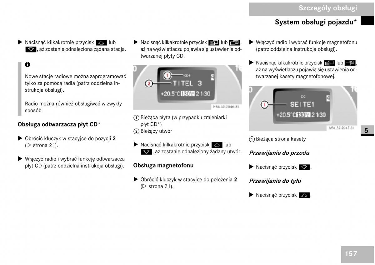 Mercedes Benz Vito W639 instrukcja obslugi / page 159