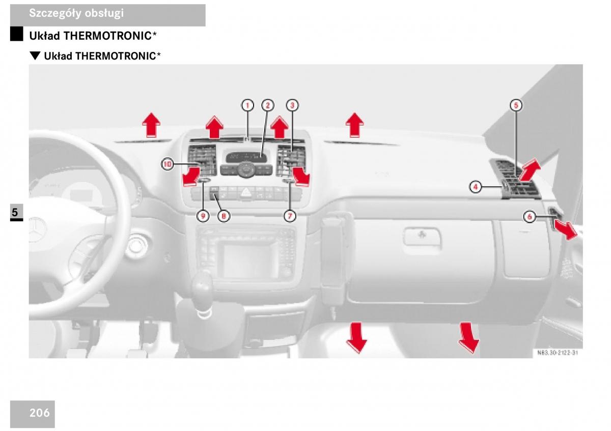 Mercedes Benz Vito W639 instrukcja obslugi / page 208