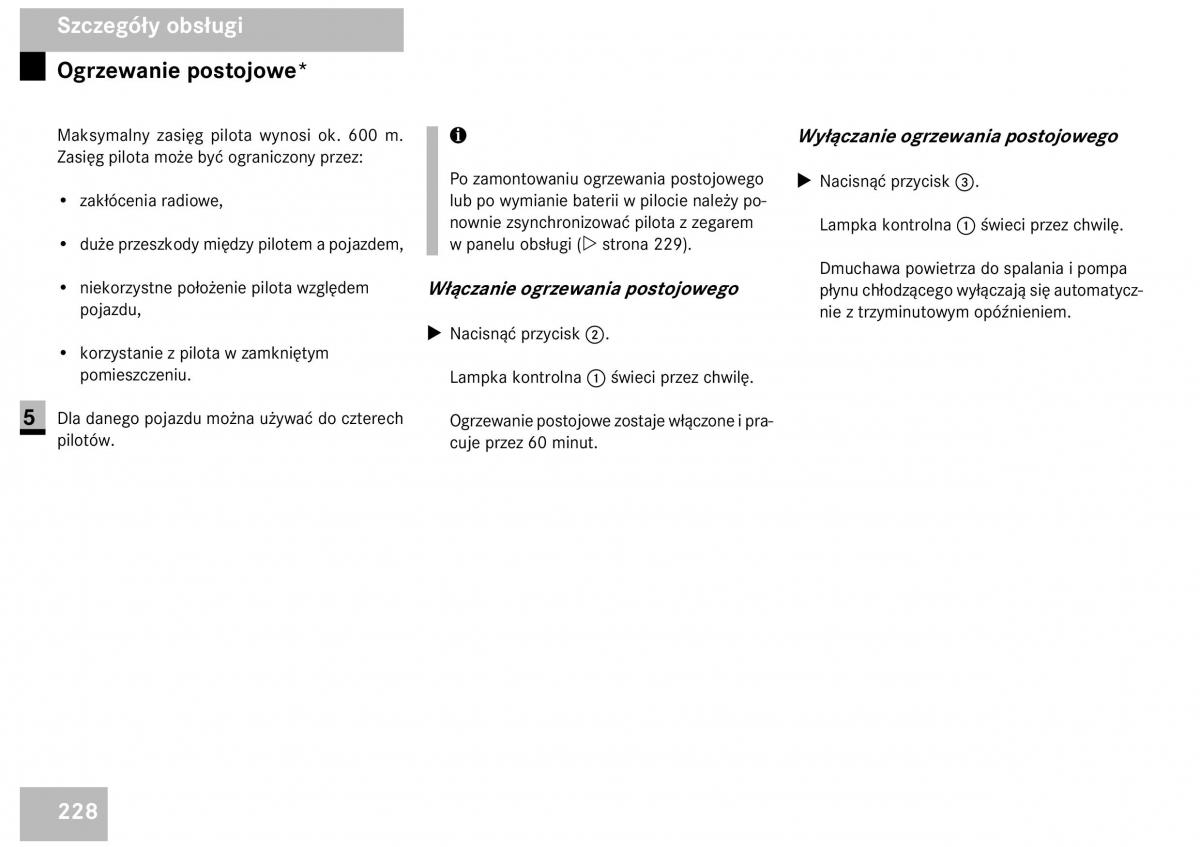 Mercedes Benz Vito W639 instrukcja obslugi / page 230