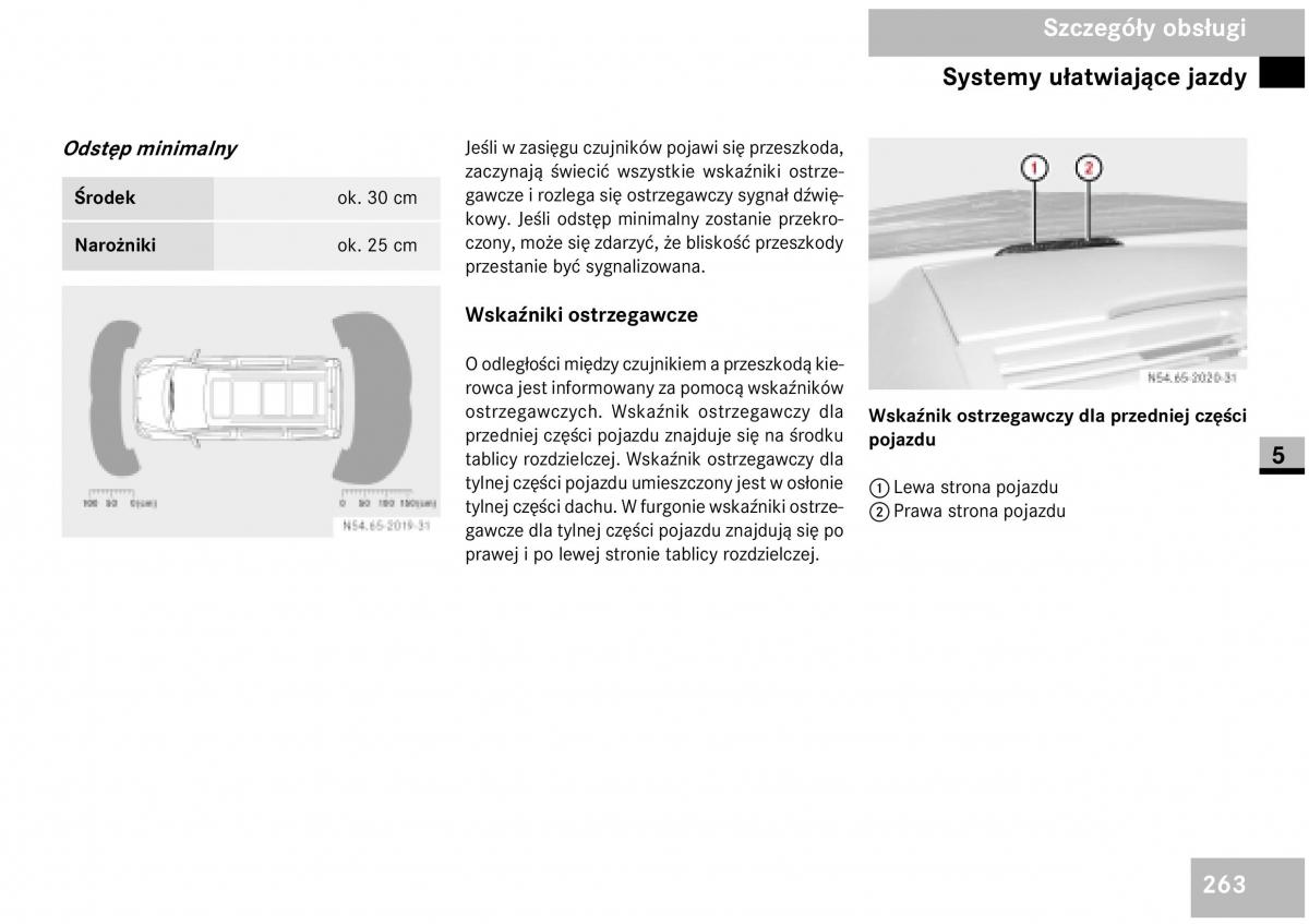 Mercedes Benz Vito W639 instrukcja obslugi / page 265